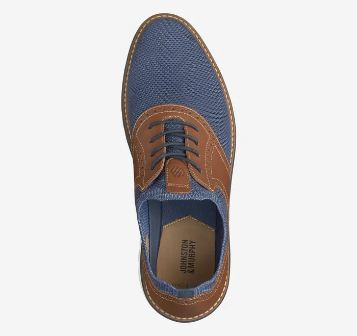 Men Braydon Knit Saddle Navy Knittan Full Grain JohnstonandMurphy LaceUps Men Braydon Knit Saddle Navy Knittan Full Grain JohnstonandMurphy LaceUps