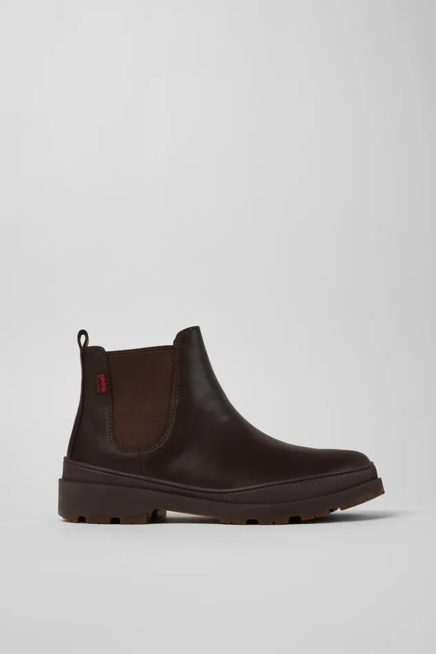 Men Brutus Trek HYDROSHIELD MICHELIN Brown Leather Ankle Boots Camper Ankle Boots Men Brutus Trek HYDROSHIELD MICHELIN Brown Leather Ankle Boots Camper Ankle Boots