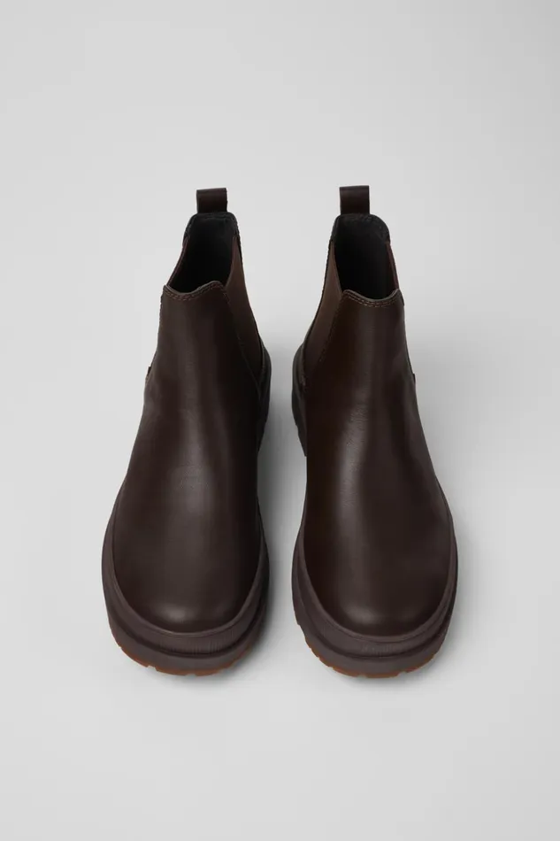 Men Brutus Trek HYDROSHIELD MICHELIN Brown Leather Ankle Boots Camper Ankle Boots Men Brutus Trek HYDROSHIELD MICHELIN Brown Leather Ankle Boots Camper Ankle Boots