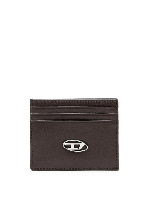 Men Card Case Brown Diesel Wallets