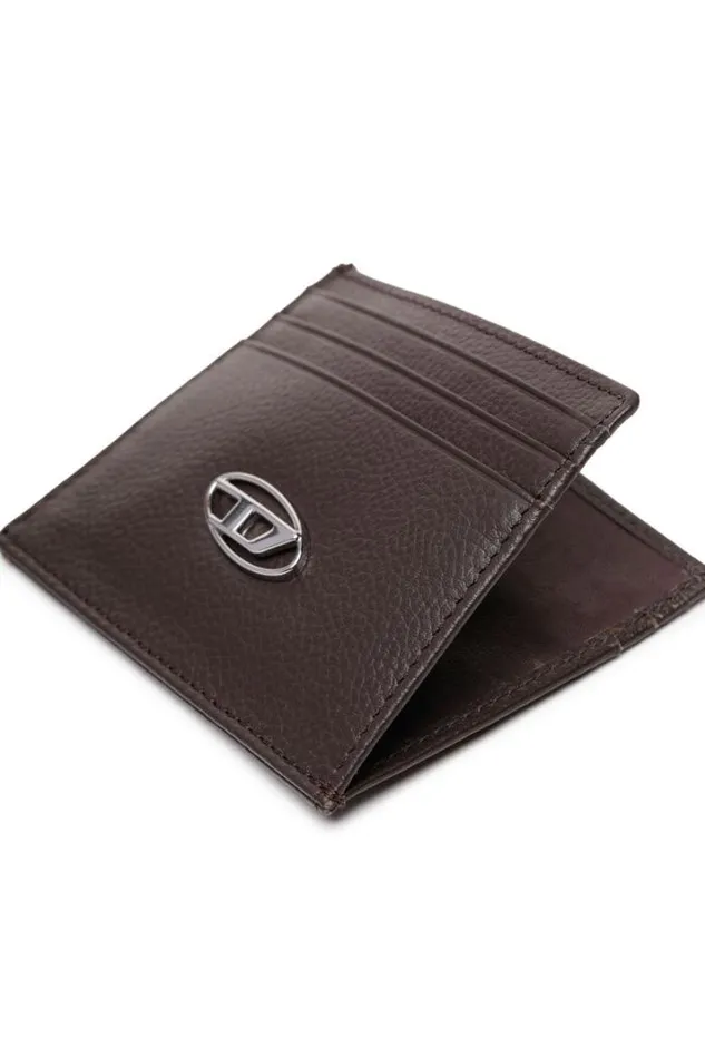Men Card Case Brown Diesel Wallets Men Card Case Brown Diesel Wallets