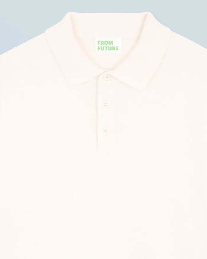 Men Cashmere Sweaters From Future Basic Polo Neck Sweater White
