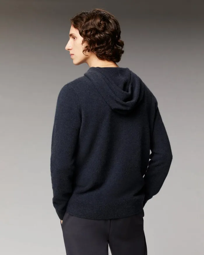 Men Cashmere Sweaters From Future Light Heart Hoodie Sweater Light Heather Gray