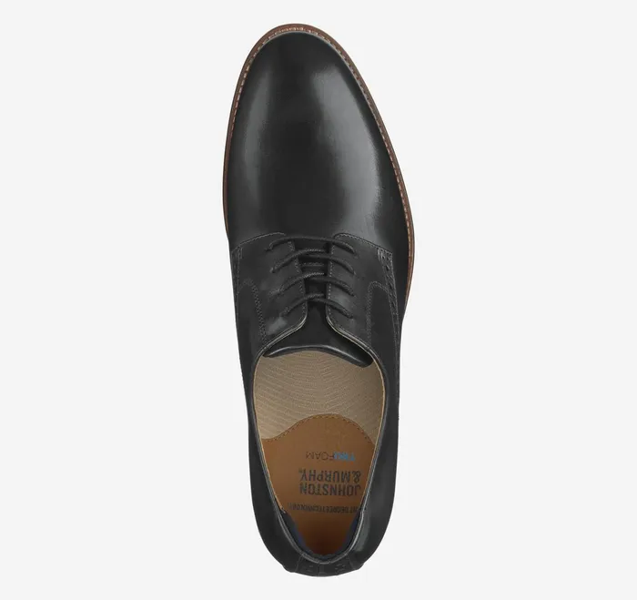 Men Conard 20 Plain Toe Black Full Grain JohnstonandMurphy LaceUps Men Conard 20 Plain Toe Black Full Grain JohnstonandMurphy LaceUps
