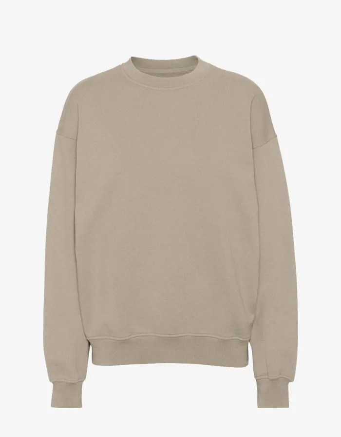 Men Crewneck Sweatshirts Colorful Standard Organic Oversized Crew Oyster Grey