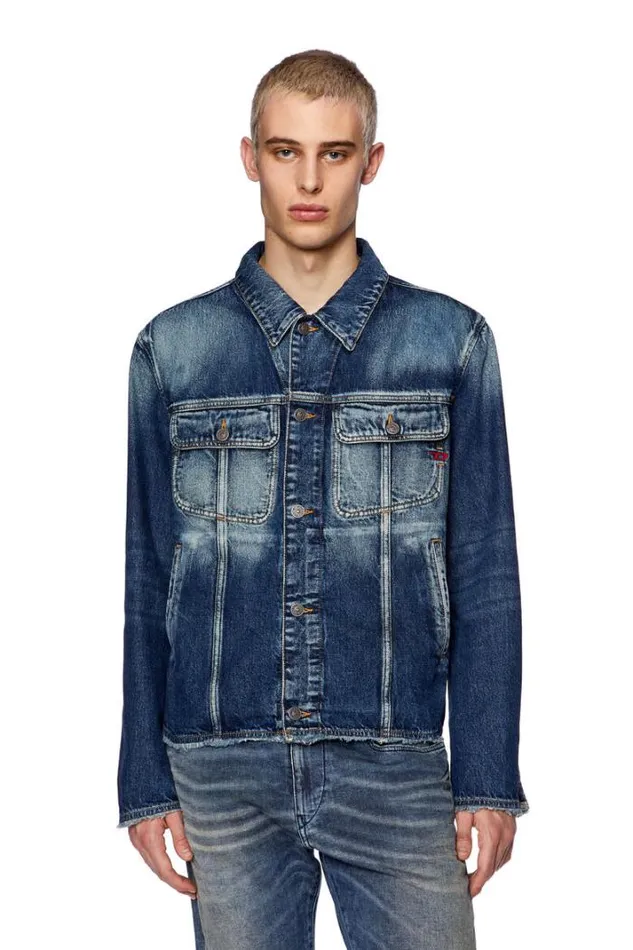Men DBarcyS Dark Blue Diesel Outerwear And Jackets Men DBarcyS Dark Blue Diesel Outerwear And Jackets