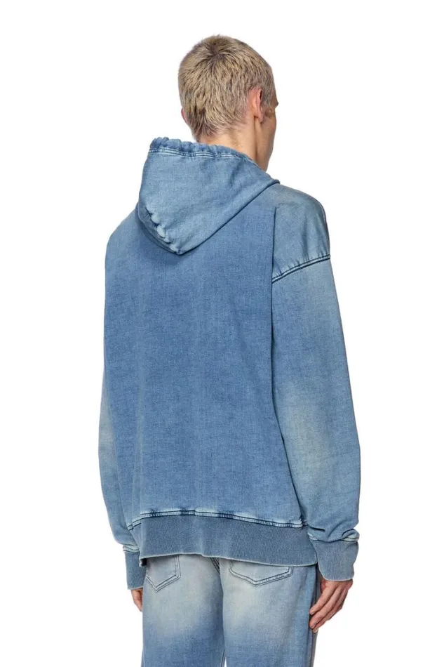 Men DUmRibNe Light Blue Diesel Sweaters Men DUmRibNe Light Blue Diesel Sweaters