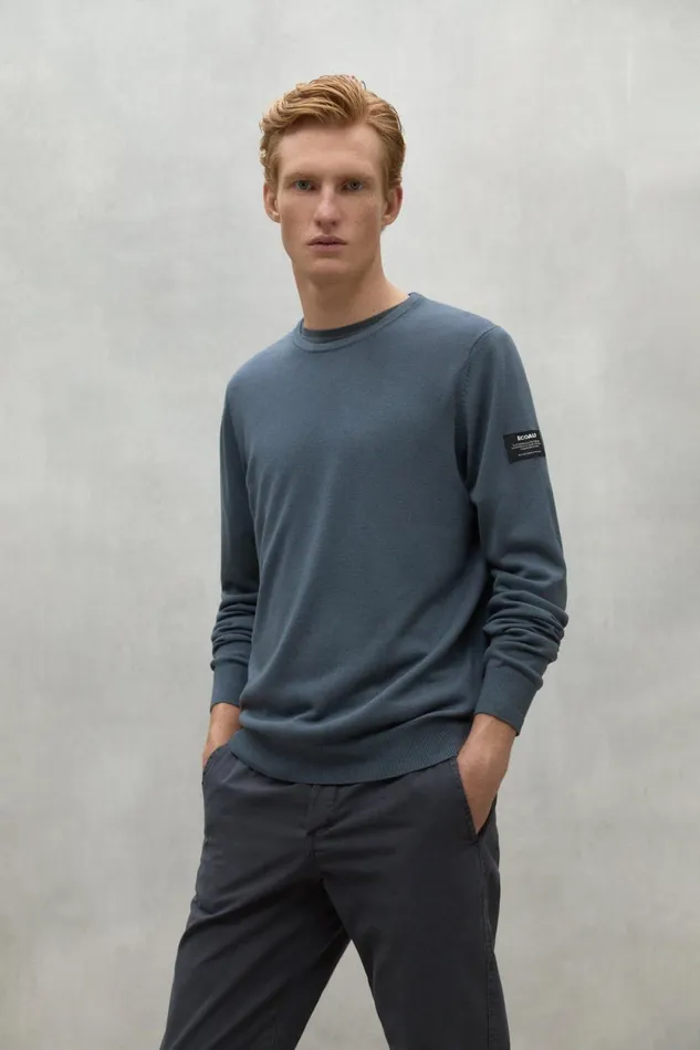 Men Dark Grey Aras Trousers Ecoalf Trousers