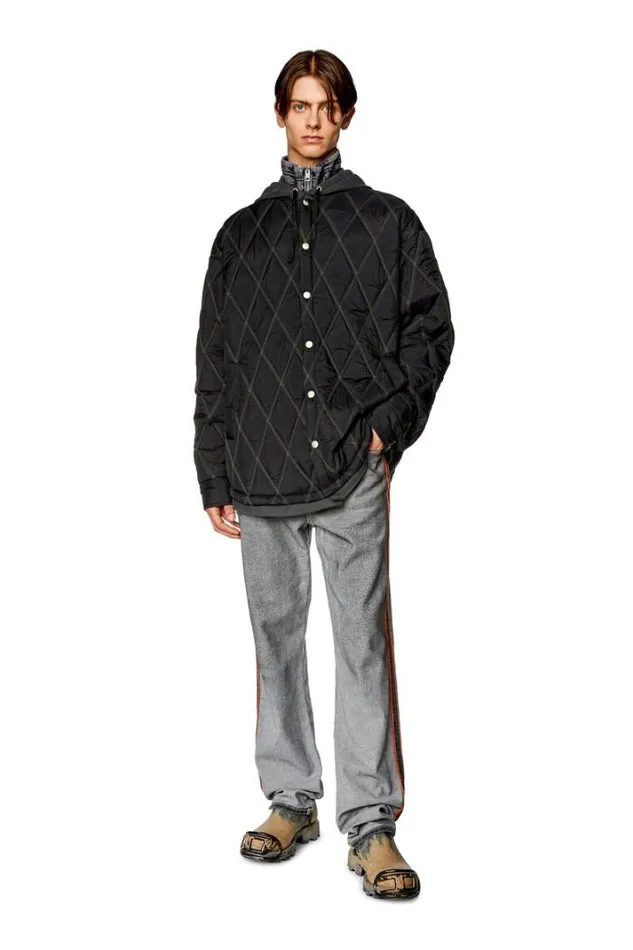 Men JRomeo Black Diesel Outerwear And Jackets