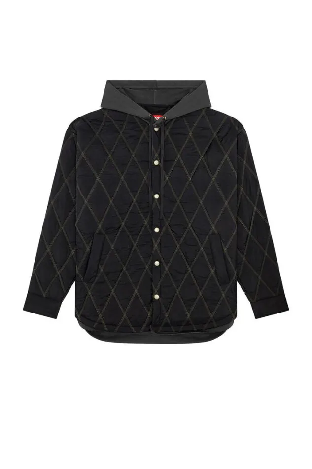 Men JRomeo Black Diesel Outerwear And Jackets Men JRomeo Black Diesel Outerwear And Jackets