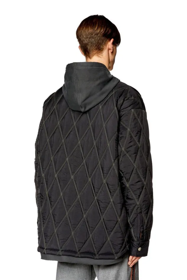 Men JRomeo Black Diesel Outerwear And Jackets Men JRomeo Black Diesel Outerwear And Jackets
