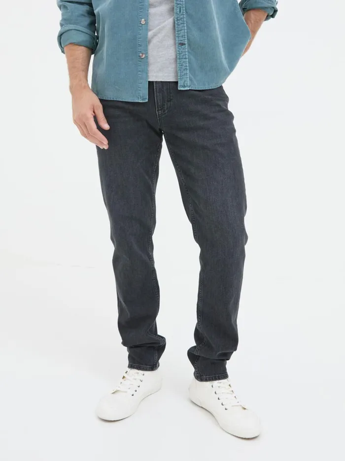 Men Jeans Fat Face Black Slim Fit Jeans