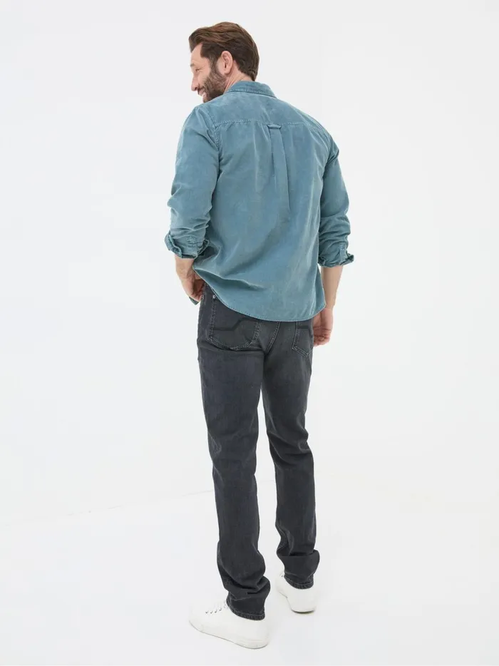 Men Jeans Fat Face Black Slim Fit Jeans