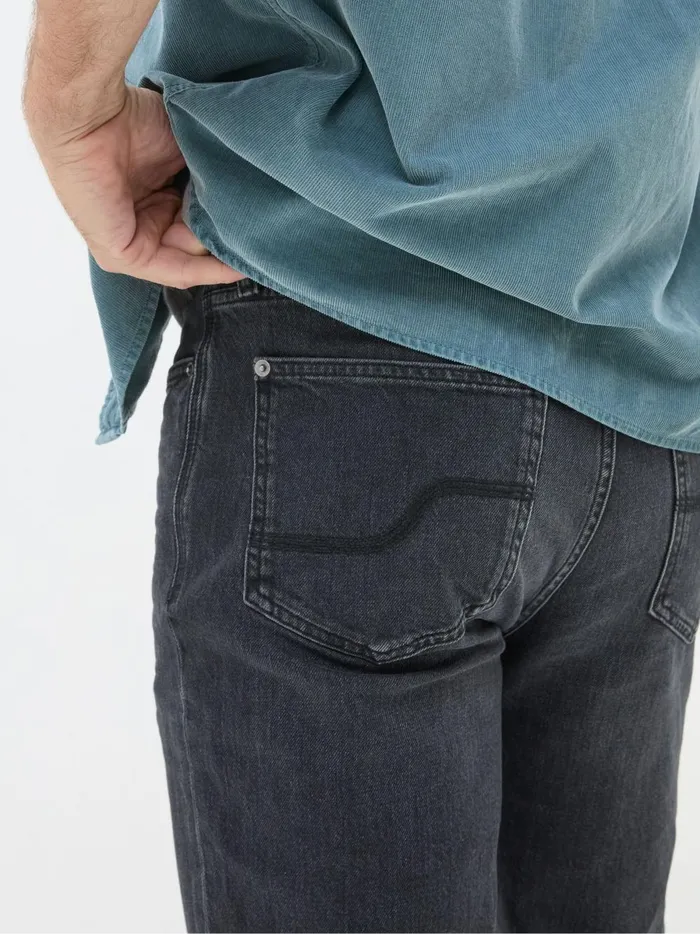 Men Jeans Fat Face Black Slim Fit Jeans