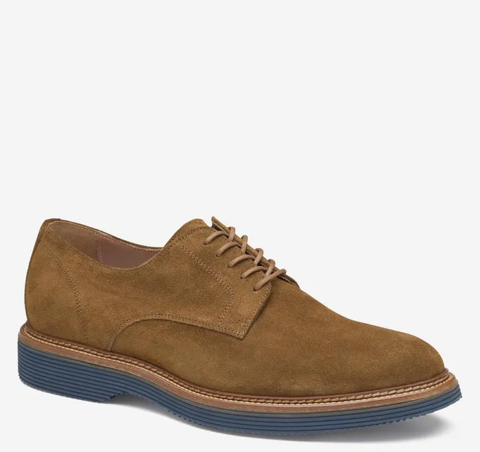 Men Jenson Plain Toe Snuff Suede JohnstonandMurphy LaceUps