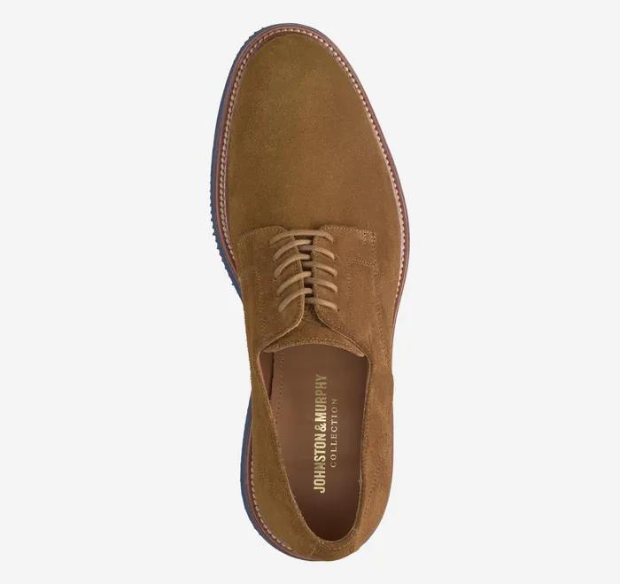 Men Jenson Plain Toe Snuff Suede JohnstonandMurphy LaceUps Men Jenson Plain Toe Snuff Suede JohnstonandMurphy LaceUps