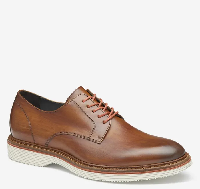 Men Jenson Plain Toe Tan Italian Calfskin JohnstonandMurphy LaceUps Men Jenson Plain Toe Tan Italian Calfskin JohnstonandMurphy LaceUps