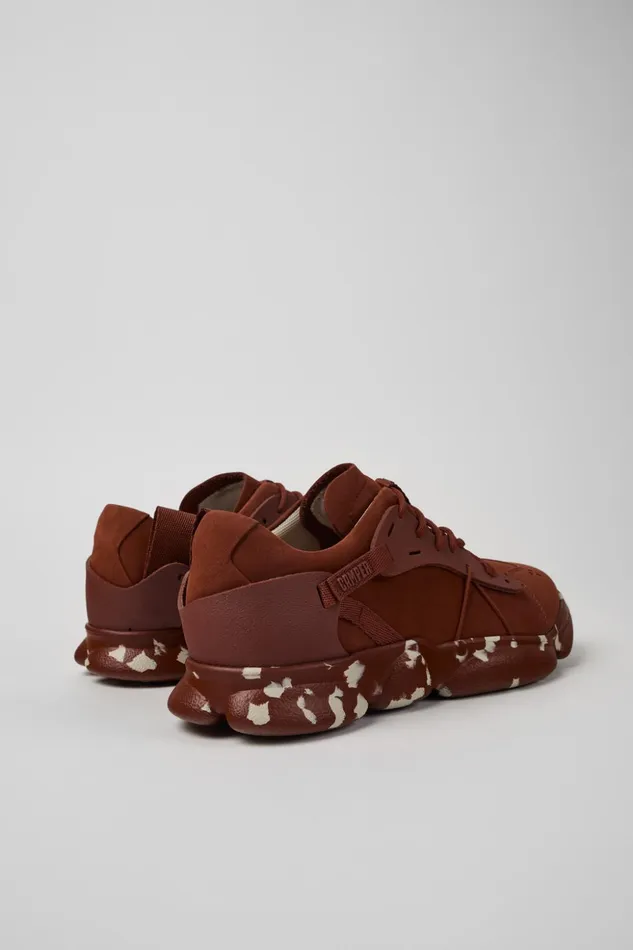 Men Karst Red Nubuck And Textile Sneakers Camper Sneakers Men Karst Red Nubuck And Textile Sneakers Camper Sneakers