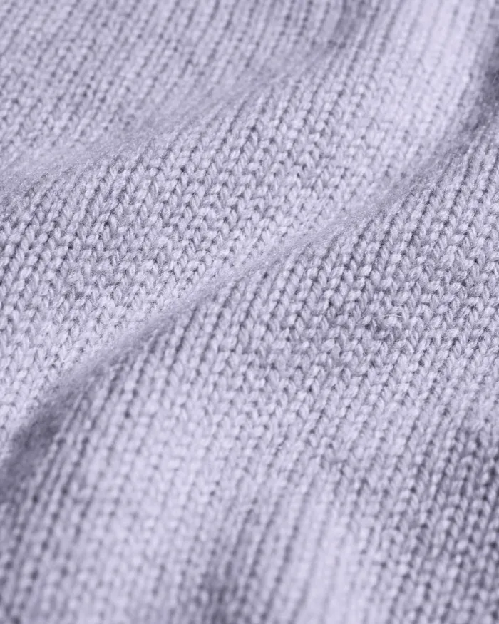 Men Knit Sweaters Colorful Standard Oversized Merino Wool Crew Soft Lavender