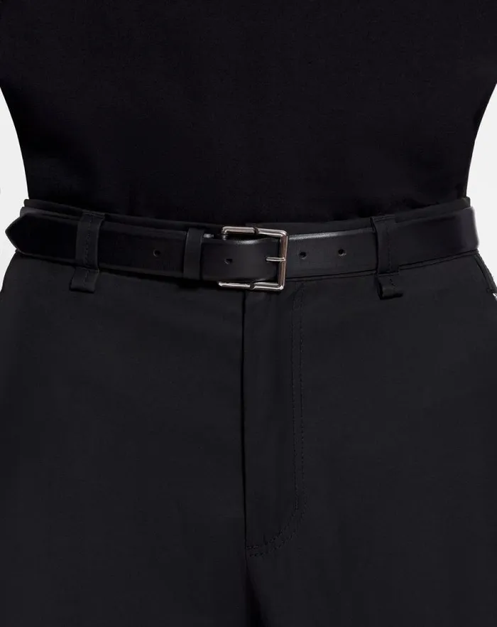 Men Lanvin Belts Haute Sequence Leather Belt Black Men Lanvin Belts Haute Sequence Leather Belt Black