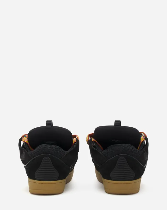 Men Lanvin Sneakers Leather Curb Sneakers Black Men Lanvin Sneakers Leather Curb Sneakers Black