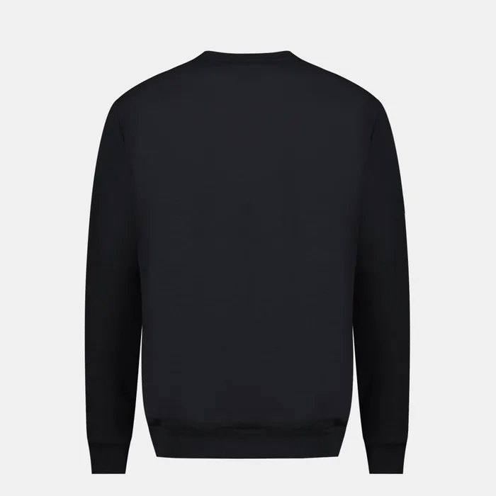 Men Le Coq Sportif Sweatshirts RoundNeck Sweatshirtshirt Motif La Paix Black