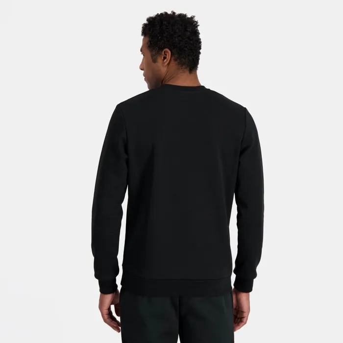 Men Le Coq Sportif Sweatshirts RoundNeck Sweatshirtshirt Motif La Paix Black