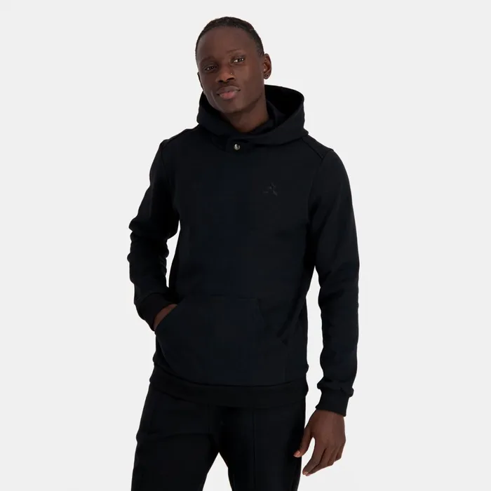 Men Le Coq Sportif Sweatshirts Ton Sur Ton Hoodie Black