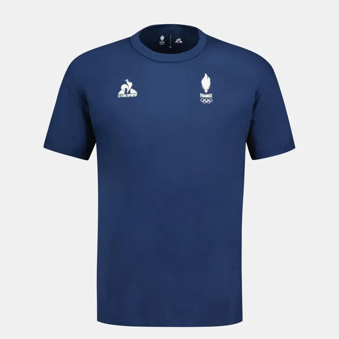 Men Le Coq Sportif Tshirts And Tops France039s Olympic Team TShirt Insignia Blue