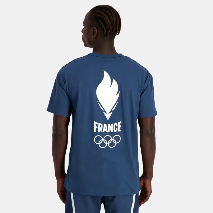 Men Le Coq Sportif Tshirts And Tops France039s Olympic Team TShirt Insignia Blue