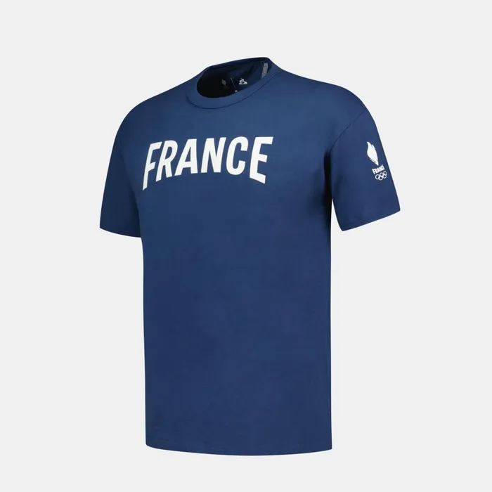 Men Le Coq Sportif Tshirts And Tops France039s Olympic Team TShirt Insignia Blue