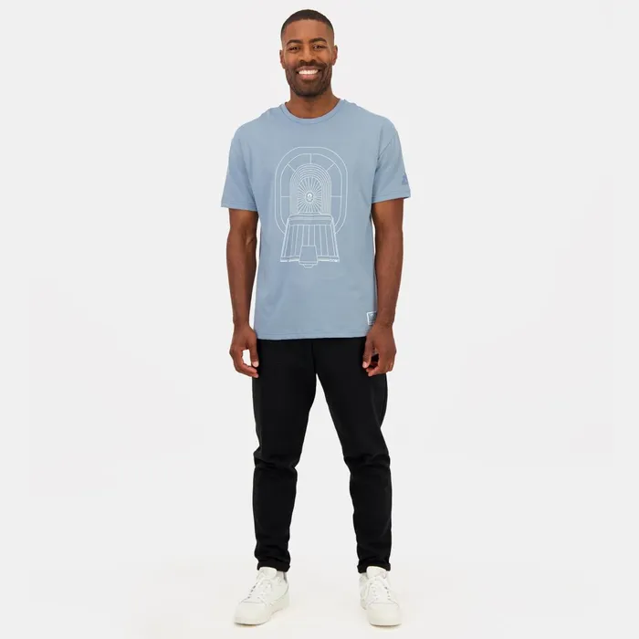 Men Le Coq Sportif Tshirts And Tops Paris 2024 Capsule Tshirt SaintDenis Faded Denim