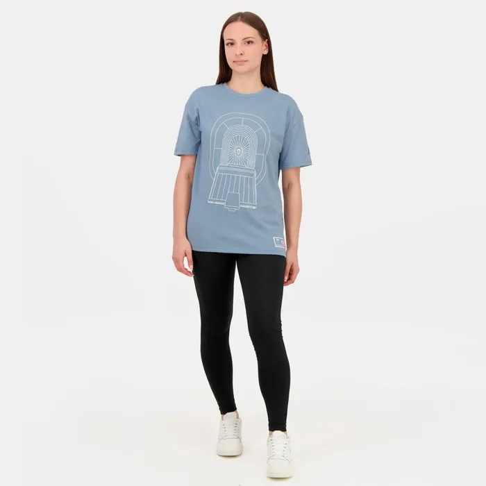 Men Le Coq Sportif Tshirts And Tops Paris 2024 Capsule Tshirt SaintDenis Faded Denim