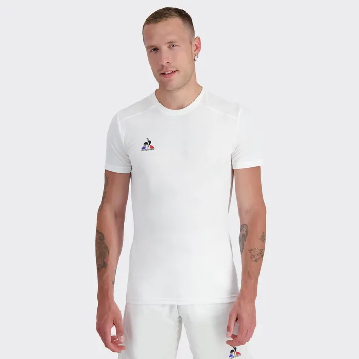 Men Le Coq Sportif Tshirts And Tops Tennis TShirt New Optical White