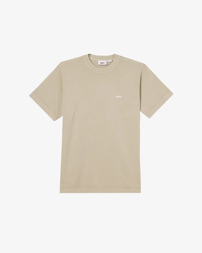 Men LOWERCASE PIGMENT TSHIRT Pigment Abbey Stone TOPS OBEY Clothing