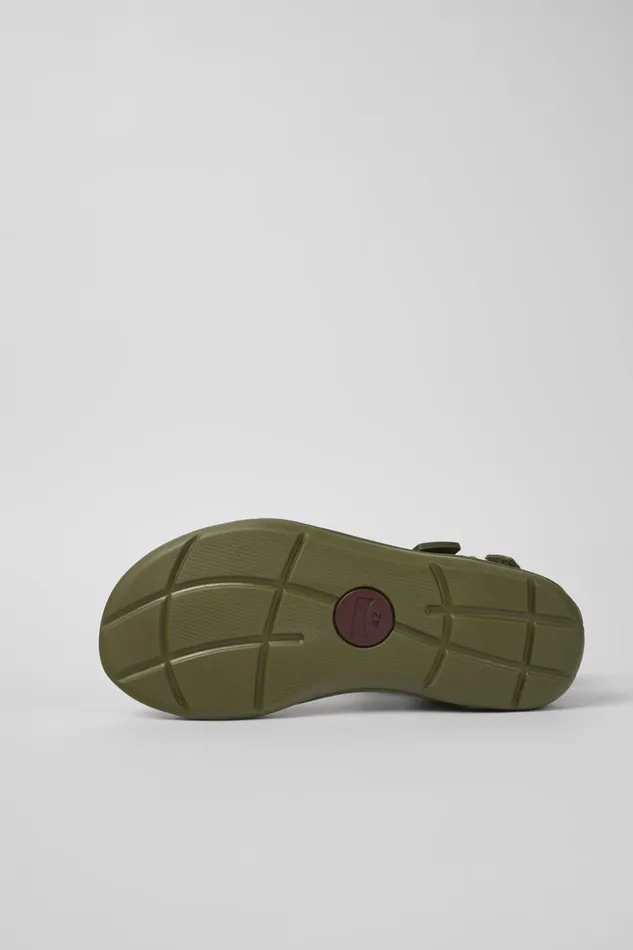 Men Match Green Textile Sandal Camper Non Leather Shoes Men Match Green Textile Sandal Camper Non Leather Shoes
