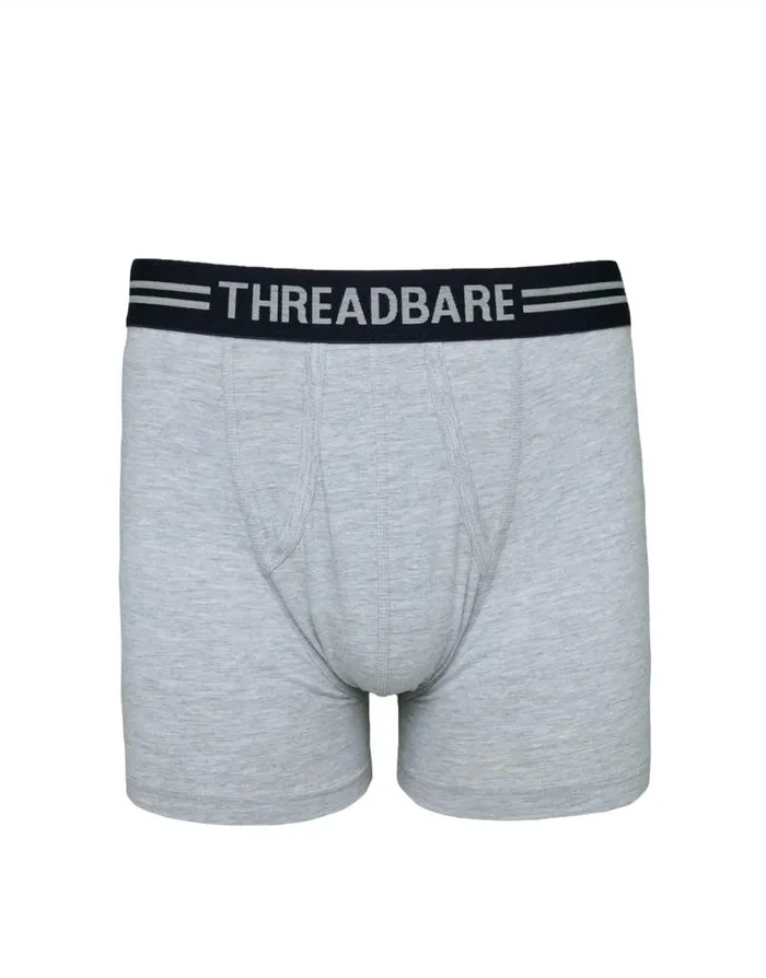 Men Navy and Grey Mix AFront Trunks 5 Pack Threadbare Underwear Men Navy and Grey Mix AFront Trunks 5 Pack Threadbare Underwear