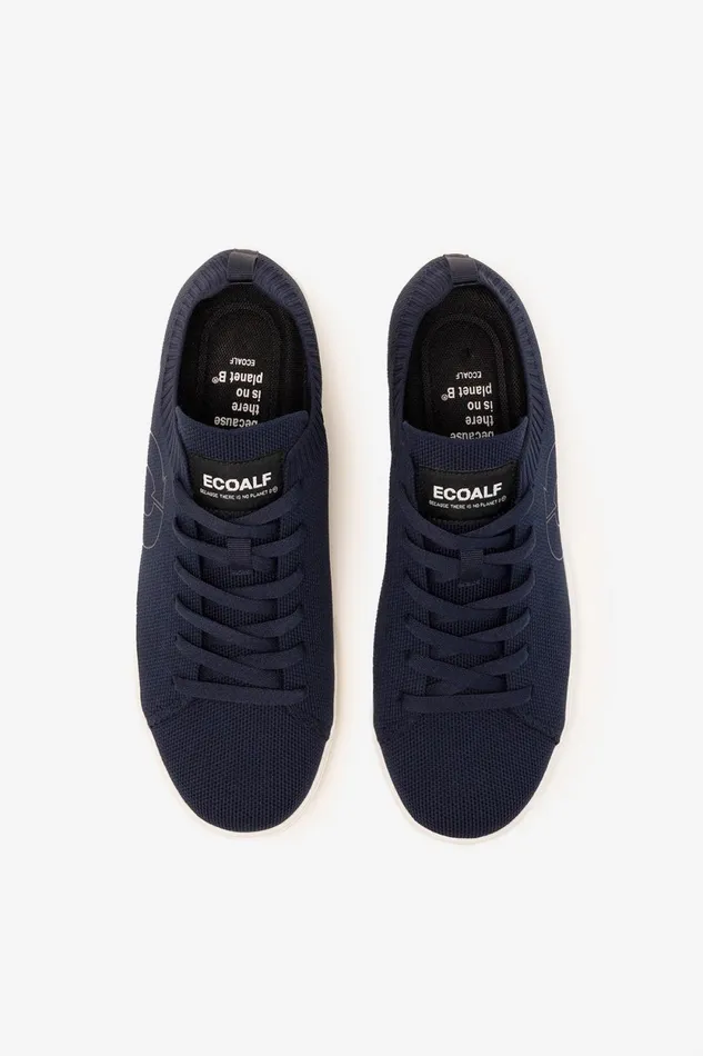 Men Navy Blue Jersey Trainers Ecoalf Sneakers