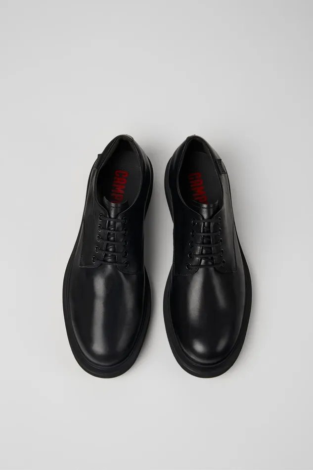 Men Norman Black Leather Shoes Camper Formal Shoes Men Norman Black Leather Shoes Camper Formal Shoes