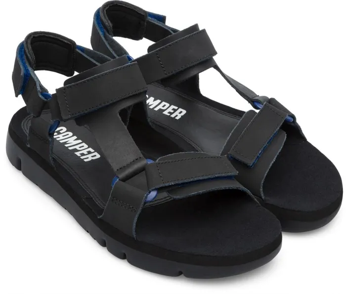 Men Oruga Black Sporty Strap Sandal Camper Casual Shoes