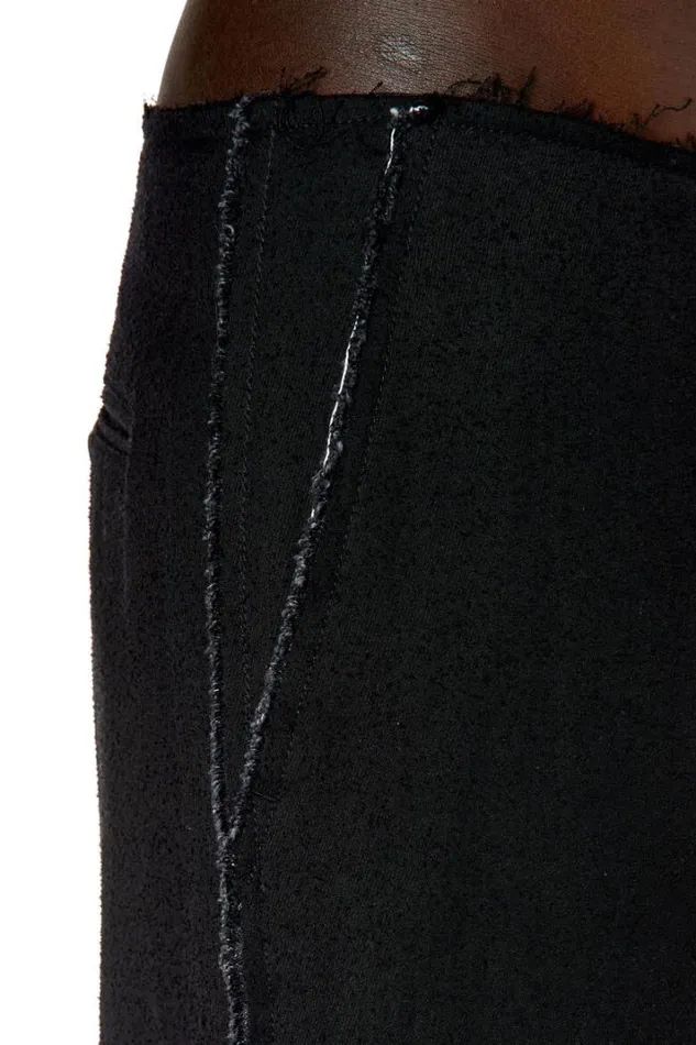 Men PPromFringes Black Diesel Trousers And Shorts Men PPromFringes Black Diesel Trousers And Shorts
