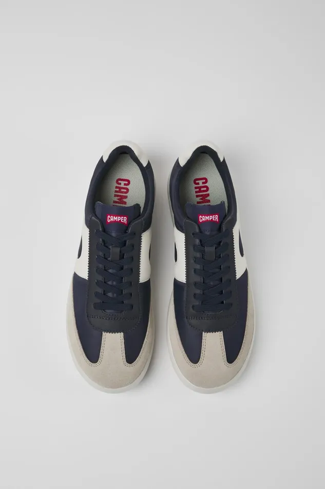 Men Pelotas XLite Blue Textile And Leather Sneakers Camper Sneakers Men Pelotas XLite Blue Textile And Leather Sneakers Camper Sneakers