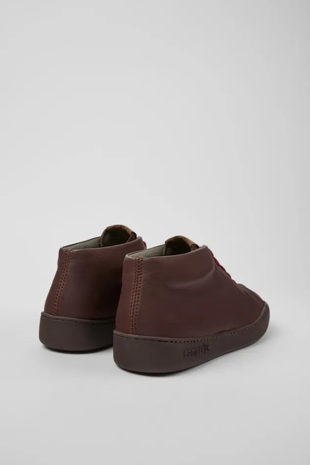 Men Peu Touring Brown Leather Sneakers Camper Ankle Boots Men Peu Touring Brown Leather Sneakers Camper Ankle Boots