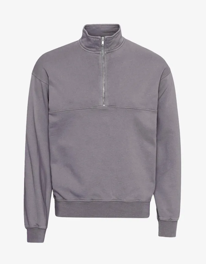 Men Quarter Zips Colorful Standard Organic Quarter Zip Purple Haze