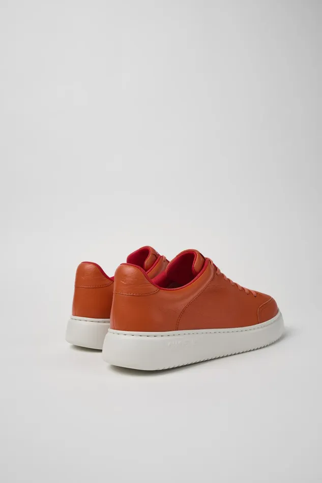 Men Runner K21 Orange Leather Sneakers Camper Sneakers Men Runner K21 Orange Leather Sneakers Camper Sneakers