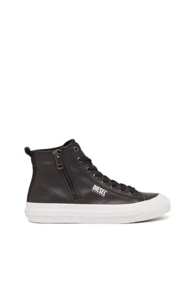 Men SAthos Dv Mid Black Diesel Sneakers
