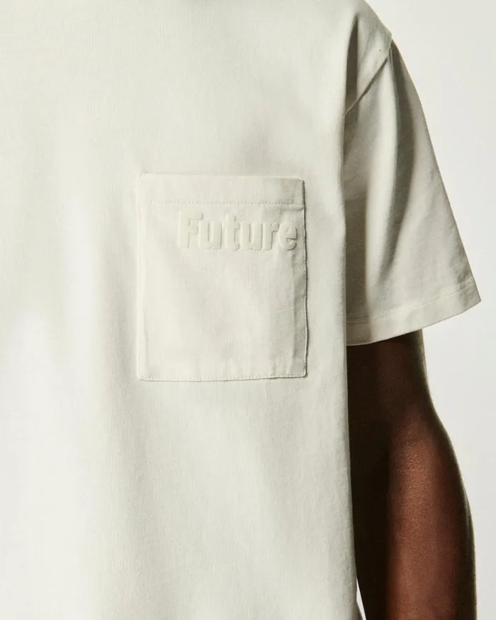 Men Shirts and TShirts From Future Pocket Crewneck TShirt Sand
