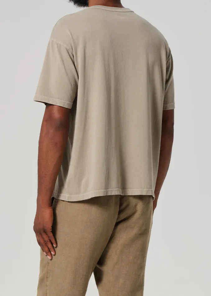 Men Shirts Citizens Of Humanity Box Tee In Pelican