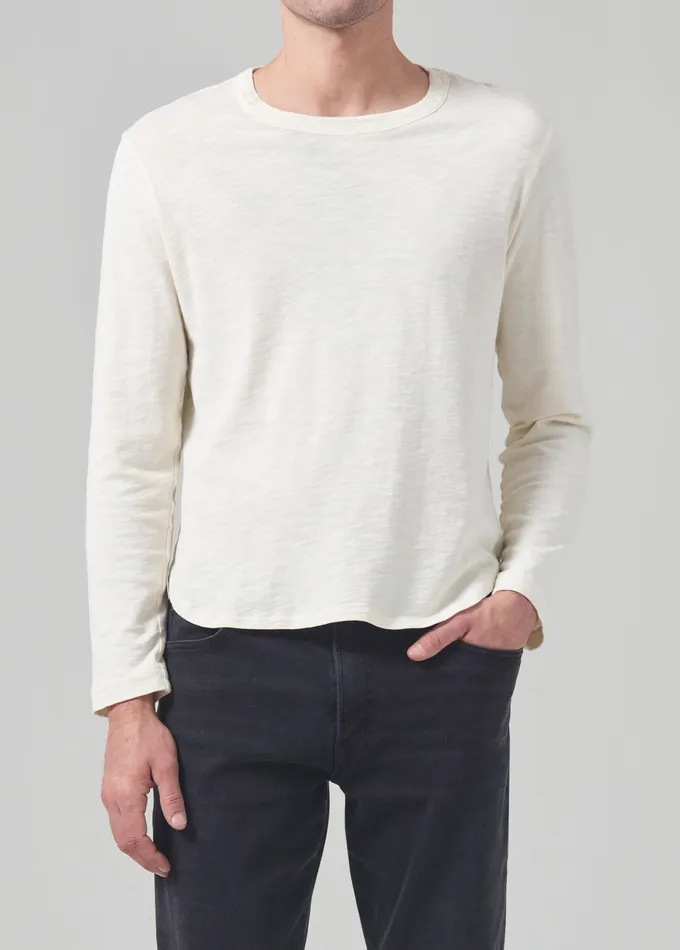 Men Shirts Citizens Of Humanity Olympus Crewneck In Canvas