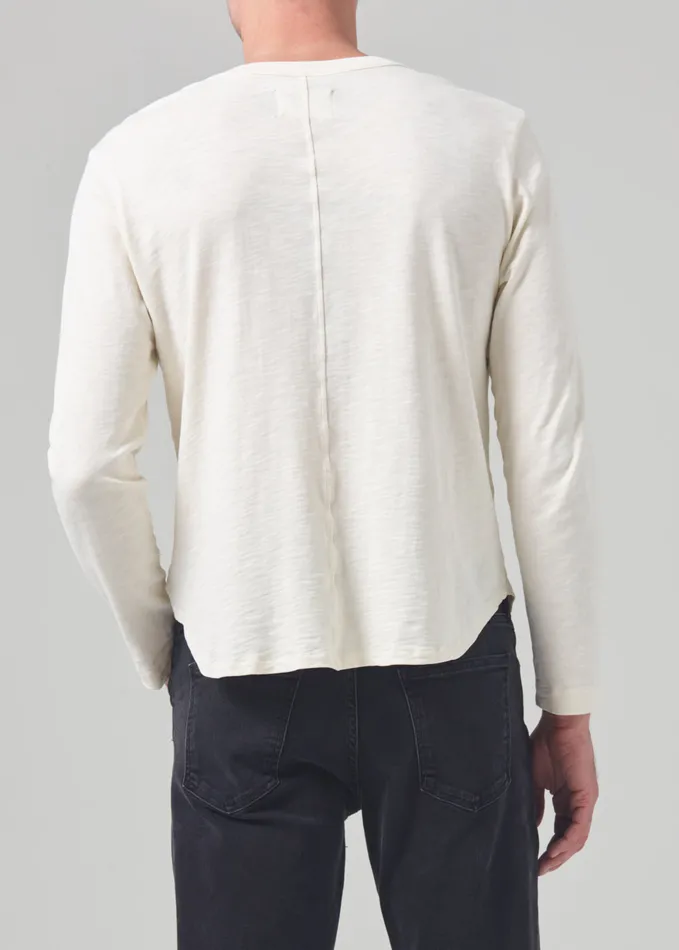 Men Shirts Citizens Of Humanity Olympus Crewneck In Canvas